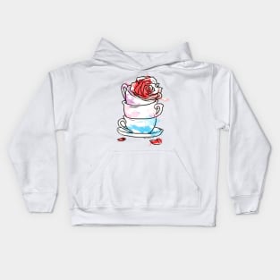 Teacup and Roses Kids Hoodie